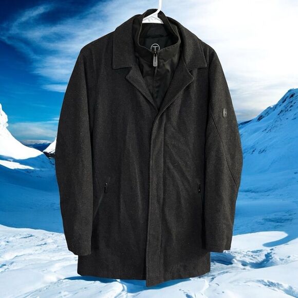 Tumi Other - Men's Black wool Coat T Tech by TUMI winter weatherproof coat layered